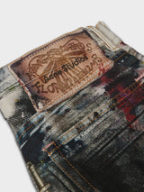 Acne Studios - Printed Jeans in White and Multi
