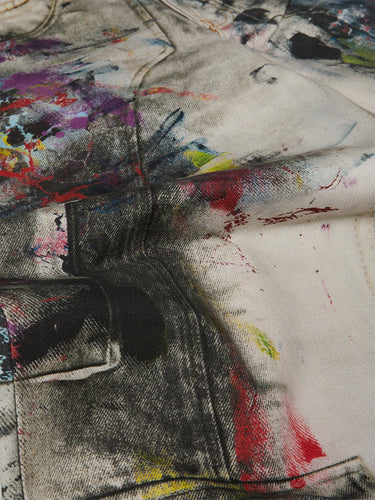 Acne Studios - Printed Jeans in White and Multi