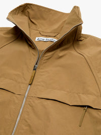 Nylon Logo Jacket i Mørk Khaki