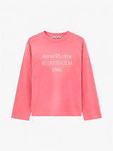 Acne Studios - Sprayed 1996 Logo T-shirt in Tango Pink