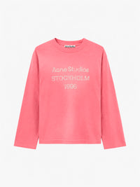 Acne Studios - Sprayed 1996 Logo T-shirt in Tango Pink