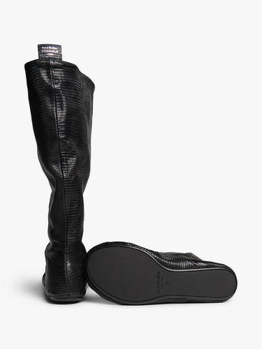 Acne Studios - Slouch Saddle Boots in Black