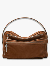 Acne Studios - Camero Camera Suede in Cognac Brown