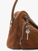 Acne Studios - Camero Camera Suede in Cognac Brown