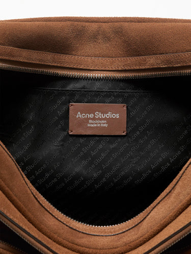 Acne Studios - Camero Camera Suede in Cognac Brown