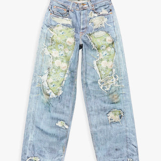 Acne Studios - Trompe-l’œil Jeans 1981 in Blue and Green