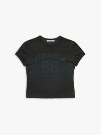 Acne Studios - Fitted Logo T-shirt in Faded Blue