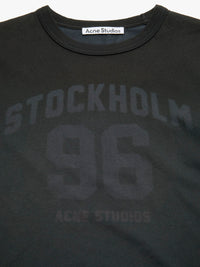 Acne Studios - Fitted Logo T-shirt in Faded Blue