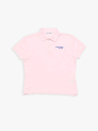 Acne Studios - Logo Polo T-shirt in Pale Pink
