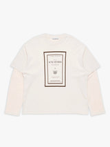 Acne Studios - Layered Graphic T-shirt in Warm Beige