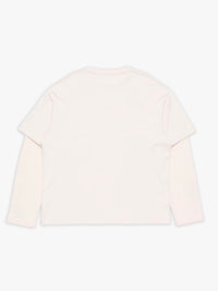 Acne Studios - Layered Graphic T-shirt in Warm Beige