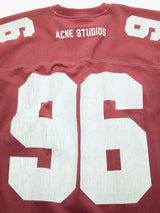 Acne Studios - Logo Jersey T-Shirt in Faded Red