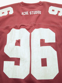 Acne Studios - Logo Jersey T-Shirt in Faded Red