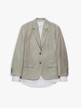 Acne Studios - Layered Suit Jacket in Warm Grey