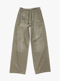 Acne Studios - Plott Peached Light Cotton Twill Pants in Dusty Green