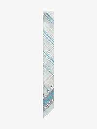 Acne Studios - Plaid Silk Scarf in Sage Green & Light Blue