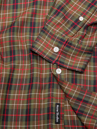 Acne Studios - Setar LS Check Flannel in Green Multi