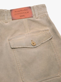 Acne Studios - Plinty Rustic Cotton Twill Pants in Camel Beige