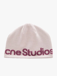 Acne Studios - Kort Sport Beanie in Pink/Purple
