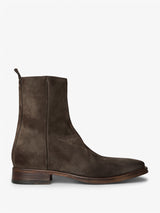 Acne Studios - Suede Ankle Boots in Taupe Grey