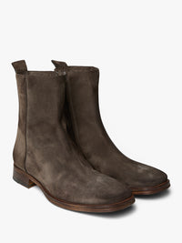 Acne Studios - Suede Ankle Boots in Taupe Grey