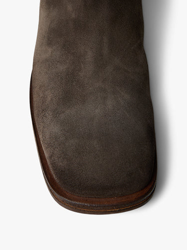 Acne Studios - Suede Ankle Boots in Taupe Grey