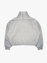 Acne Studios - Fleece Sweatshirt with Logo in Grey Melange