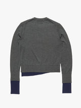 Acne Studios - Rw-Wn-Knit000102 in Dark Grey/Multi