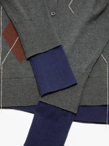Acne Studios - Rw-Wn-Knit000102 in Dark Grey/Multi