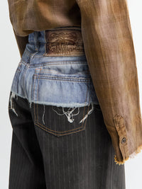 Acne Studios - 1981 U TLO Pinstripe Pants in Blue and Black