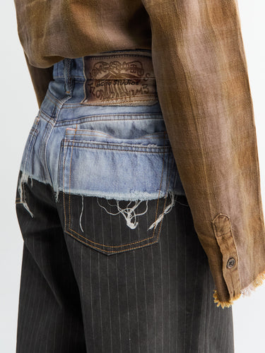 Acne Studios - 981 U TLO Pinstripe Pants in Blue and Black