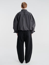 Acne Studios - Nylon Logo Jacket in Steel Grey