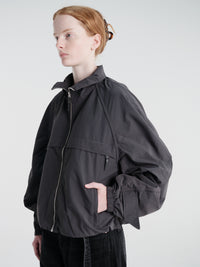 Acne Studios - Nylon Logo Jacket in Steel Grey