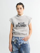 Acne Studios - Layered Fleece Vest in Grey Melange