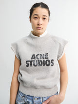 Acne Studios - Layered Fleece Vest in Grey Melange