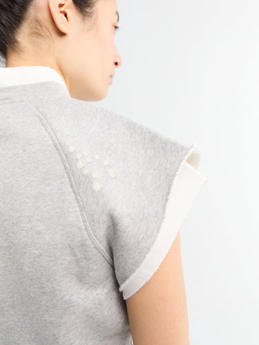 Acne Studios - Layered Fleece Vest in Grey Melange