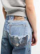 Acne Studios - Cotton Denim Pants in Mid Blue