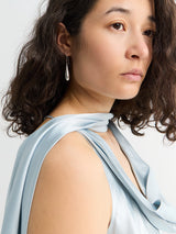 Acne Studios - Silk Tunic Dress in Light Blue
