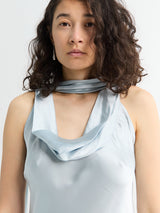 Acne Studios - Silk Tunic Dress in Light Blue