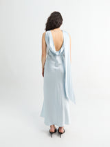 Acne Studios - Silk Tunic Dress in Light Blue