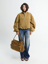 Acne Studios - Nylon Logo Jacket in Dark Khaki
