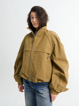 Acne Studios - Nylon Logo Jacket in Dark Khaki