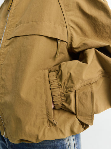 Acne Studios - Nylon Logo Jacket in Dark Khaki