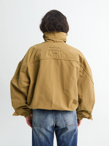 Acne Studios - Nylon Logo Jacket in Dark Khaki