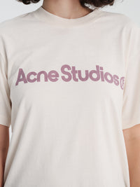 Acne Studios - Graphic T-shirt in Pale Pink
