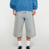 Acne Studios - Monogram Denim Shorts in Blue and Beige