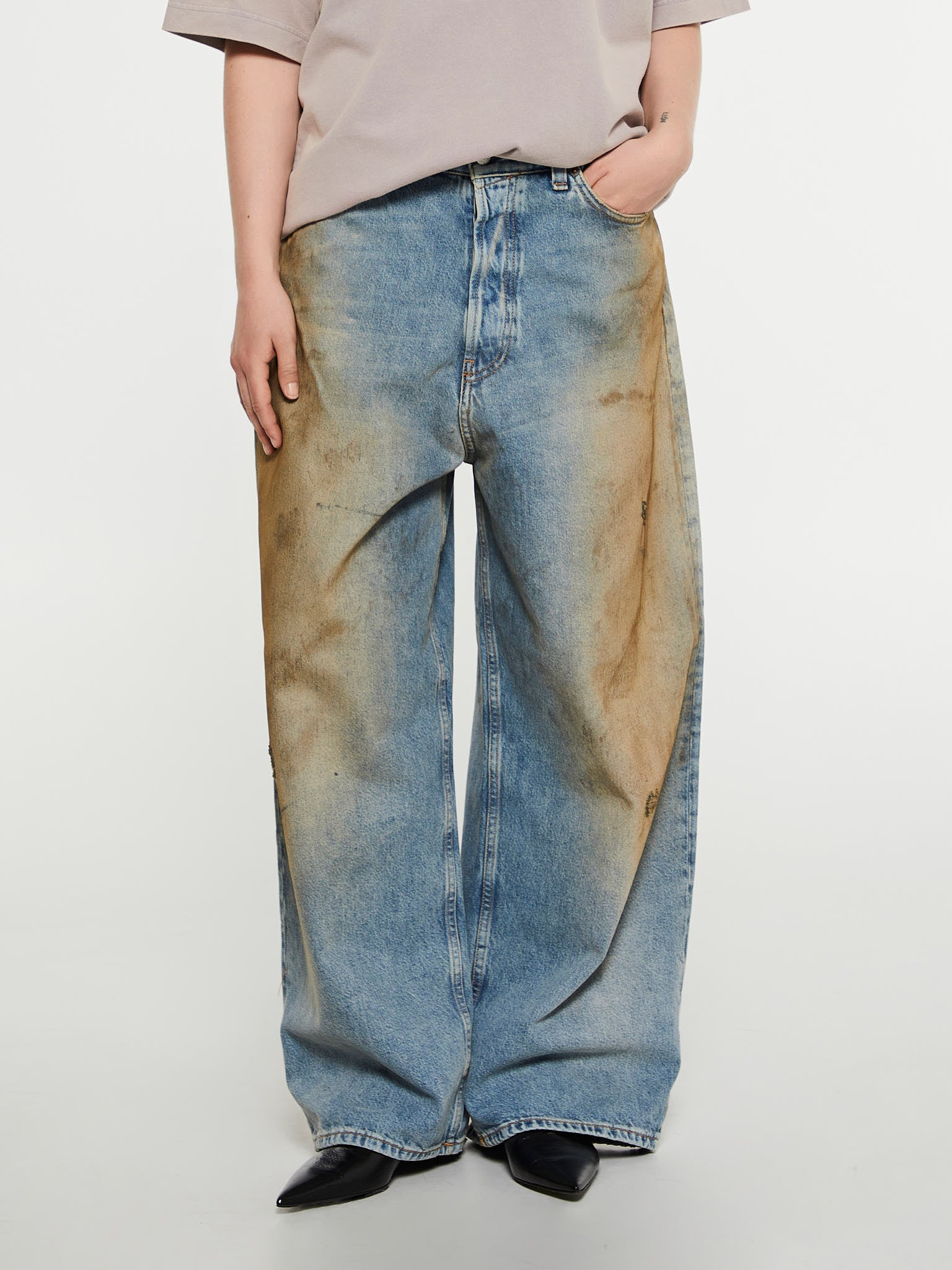 2023 Super Baggy Fit Jeans i Blå