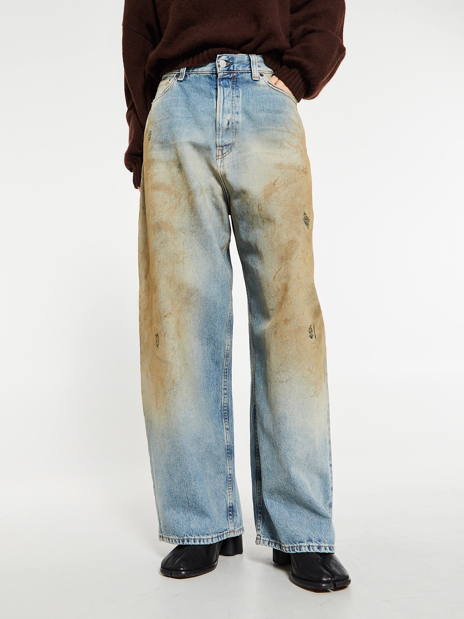 Acne Studios - 2023 Super Baggy Fit Jeans in Penicillin