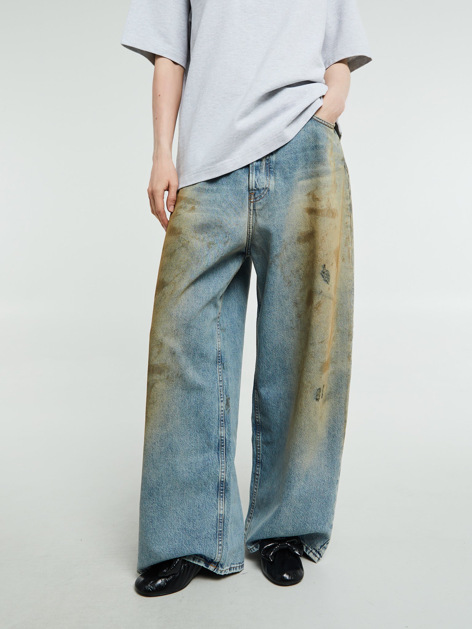 Acne Studios 2023 Super Baggy Fit Jeans in Blue – Stoy