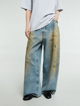 Acne Studios - 2023F Super Baggy Fit Jeans in Penicillin